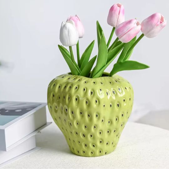 Strawberry Flower Vase