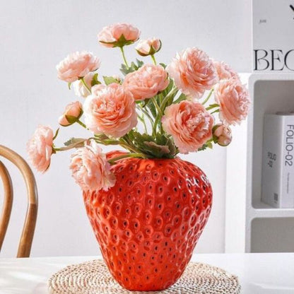 Strawberry Flower Vase