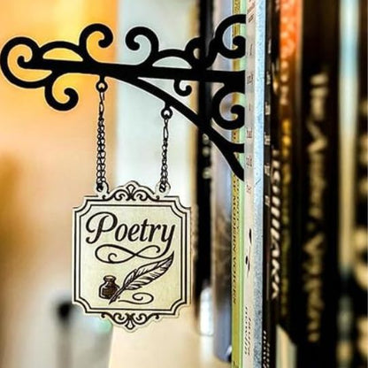 Wooden Book Tavern Signs