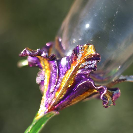 Flower Metal Champagne Glass