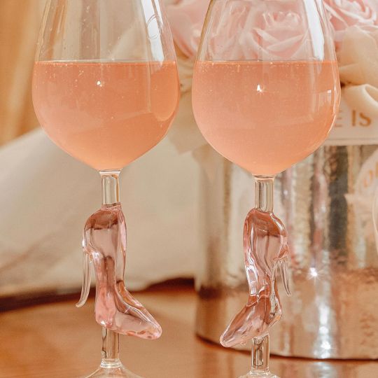 Elegant Heel Glass