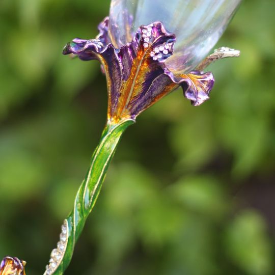 Flower Metal Champagne Glass