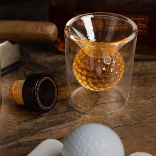 Double Layer Golf Ball Glass