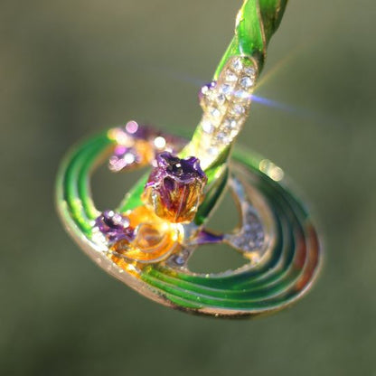 Flower Metal Champagne Glass