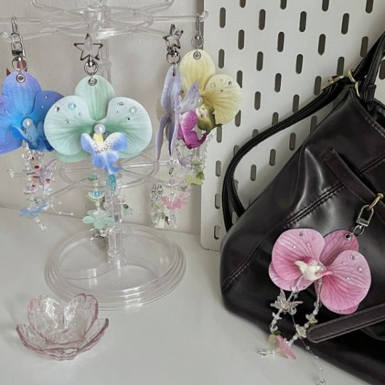 Orchid Bloom Keychain