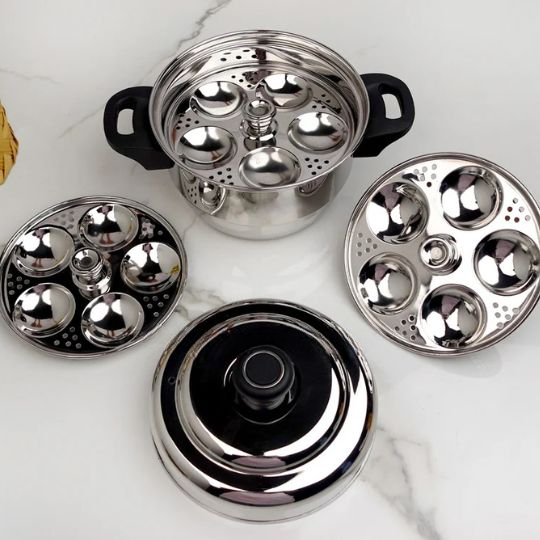 Stainless Steel Mini Idli Pot