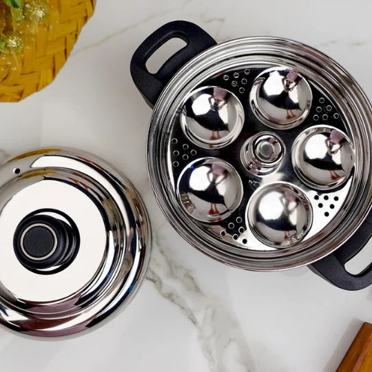 Stainless Steel Mini Idli Pot