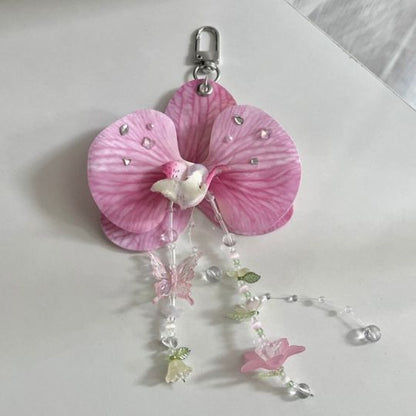 Orchid Bloom Keychain