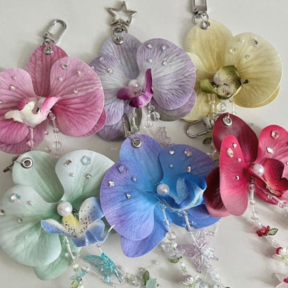 Orchid Bloom Keychain