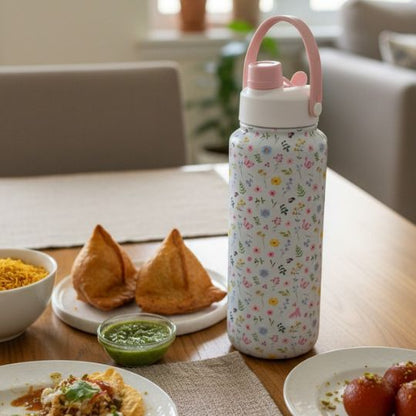 Floral Insulated Water Bottle