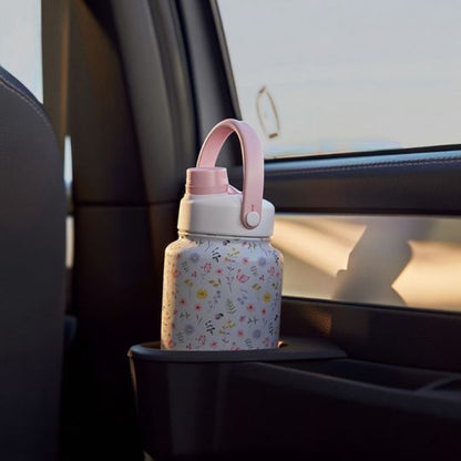 Floral Insulated Water Bottle