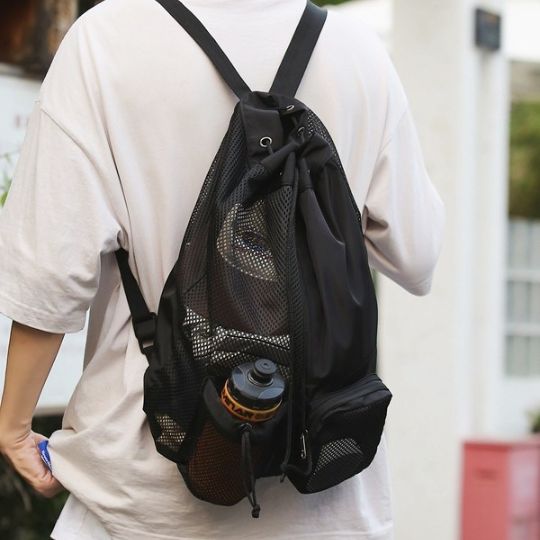 Mesh Drawstring Backpack
