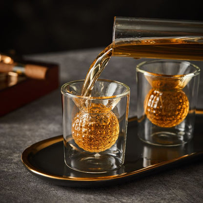 Double Layer Golf Ball Glass