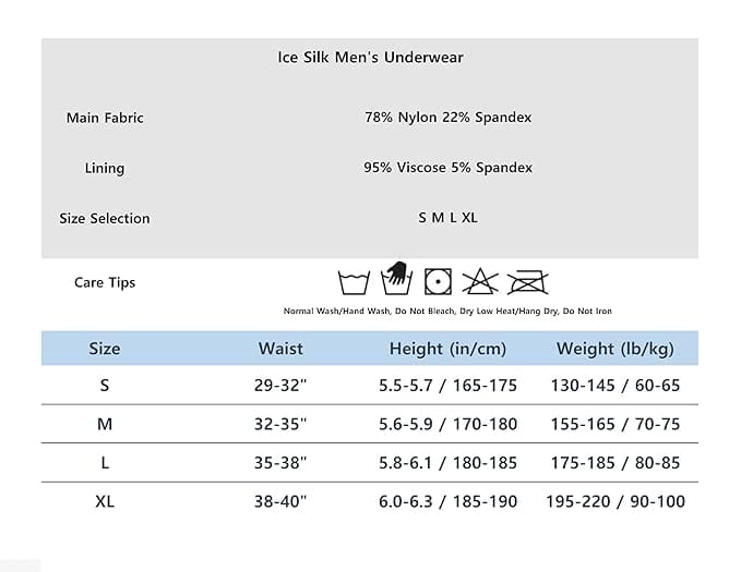 Coolmerixo Ice Silk Underwear for Men