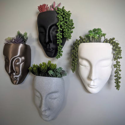 Face Vase Wall Planter
