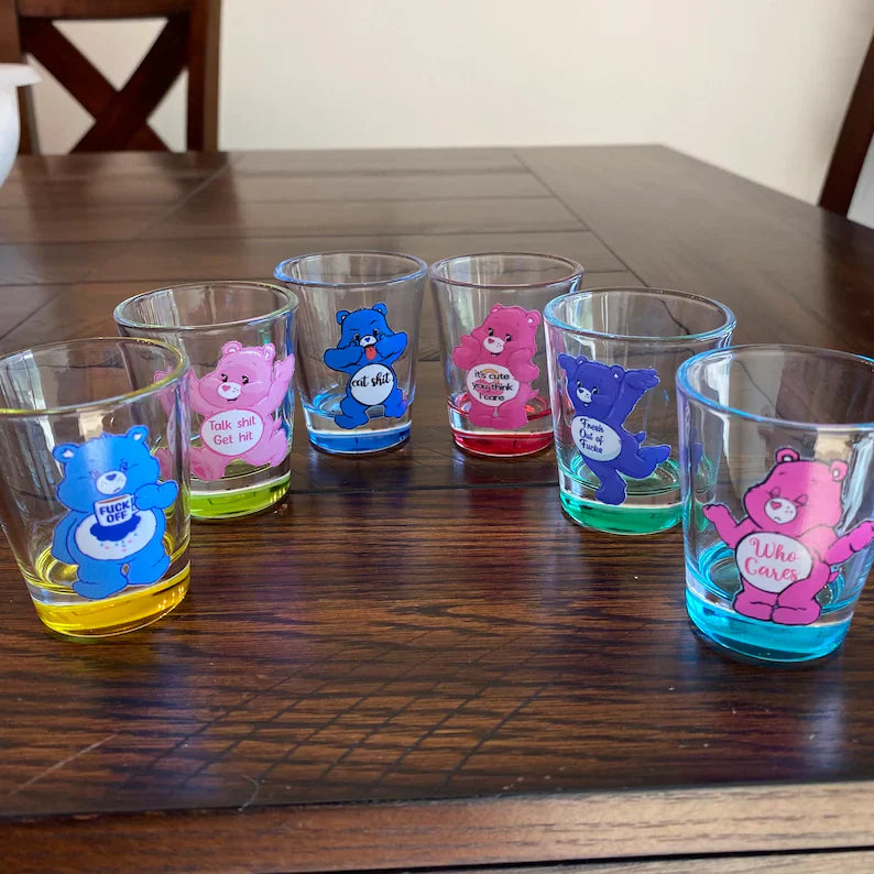 Swear Bear Shots Glasses