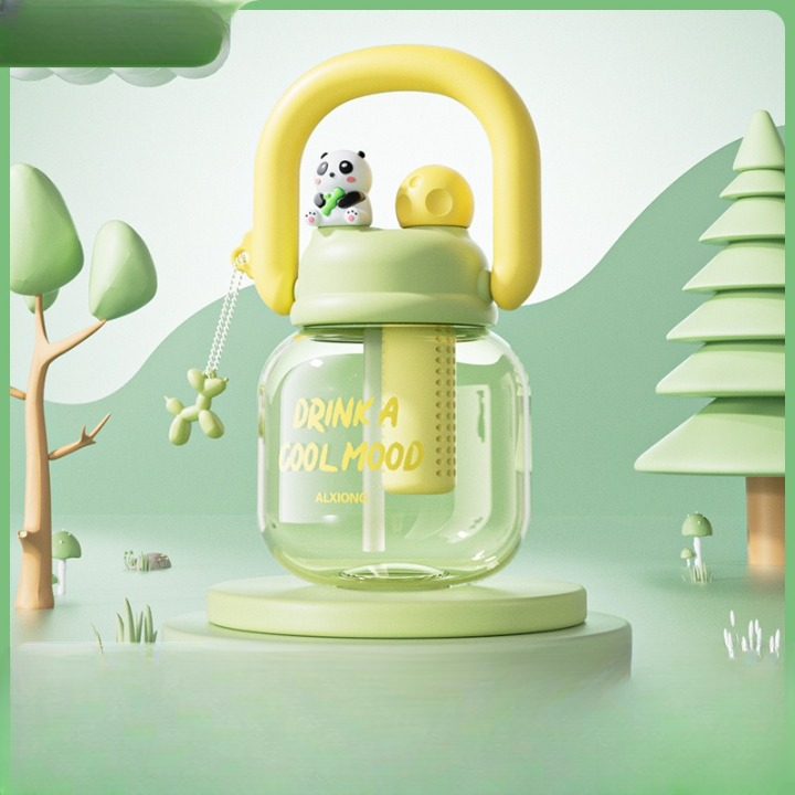 Panda Straw Bottle