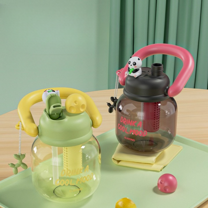Panda Straw Bottle