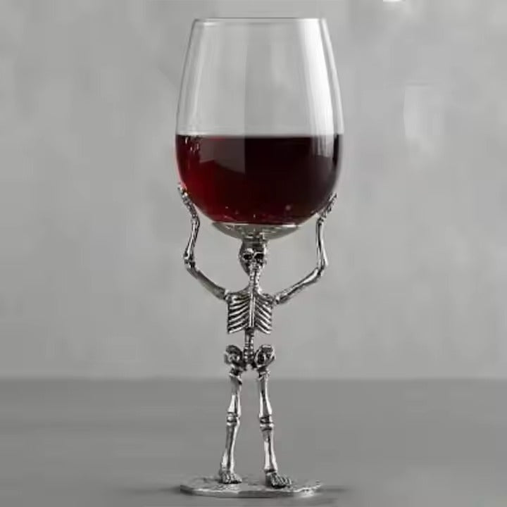 Skeleton Wine Glass