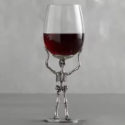 Skeleton Wine Glass