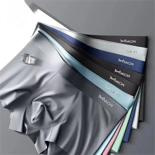 Men's 3-Pack Ice Silk Briefs: Cool & Breathable Comfort